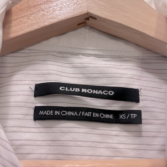 Club Monaco_XS_Women Shirt_Stripe_Hidden button - Picture 3 of 5